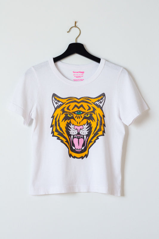 the "cosmic tiger III" graphic tee on white