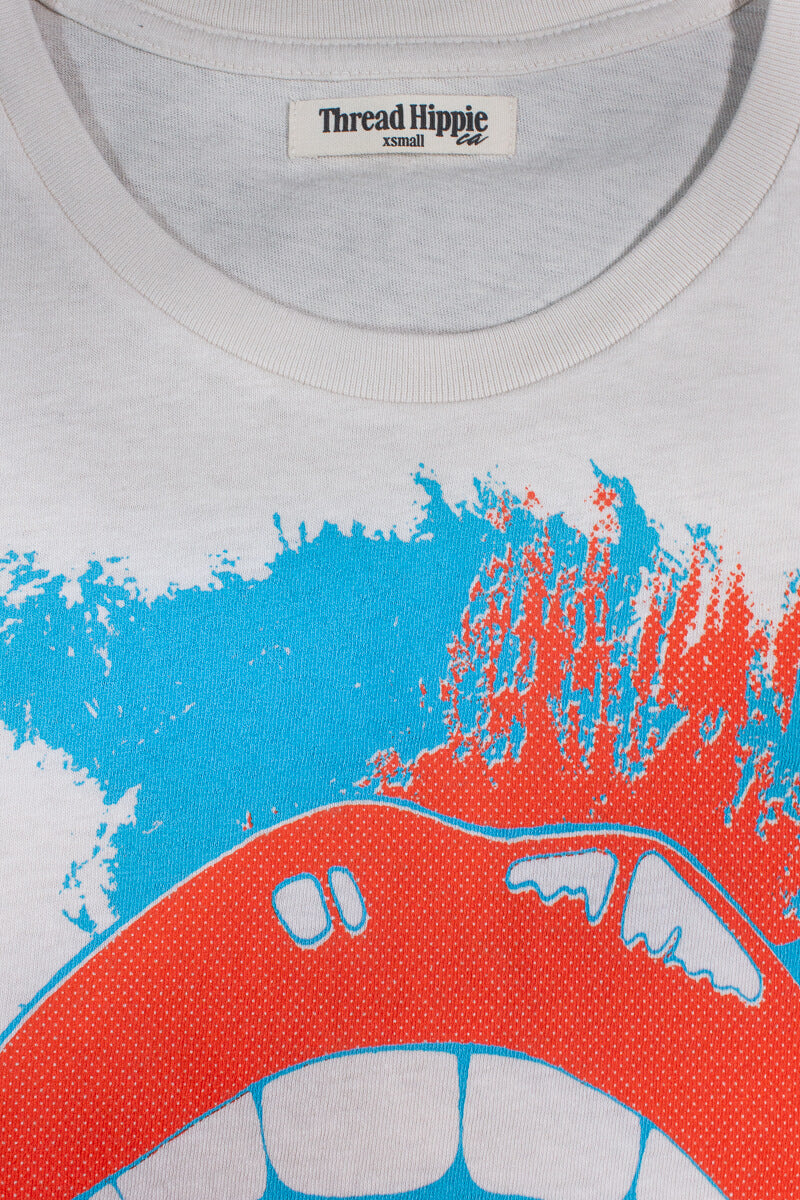 Close up image of Thread Hippie She Says woman's tee.