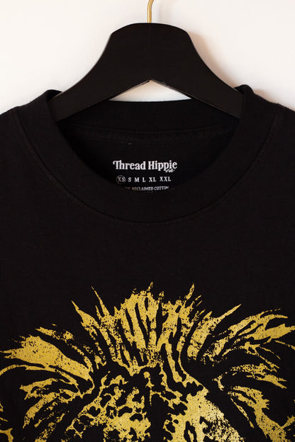 the "mane energy II" graphic tee on black
