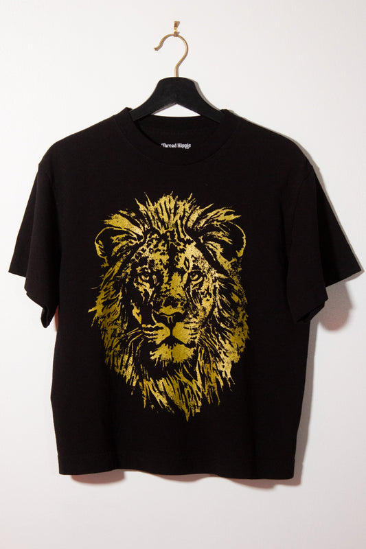 the "mane energy II" graphic tee on black