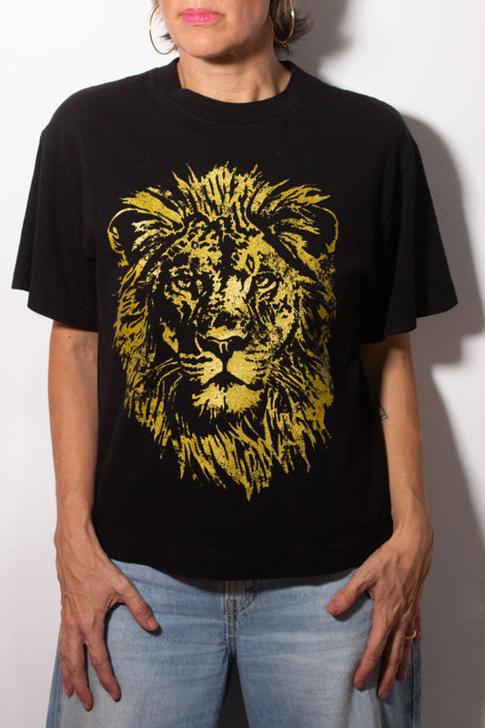 the "mane energy II" graphic tee on black