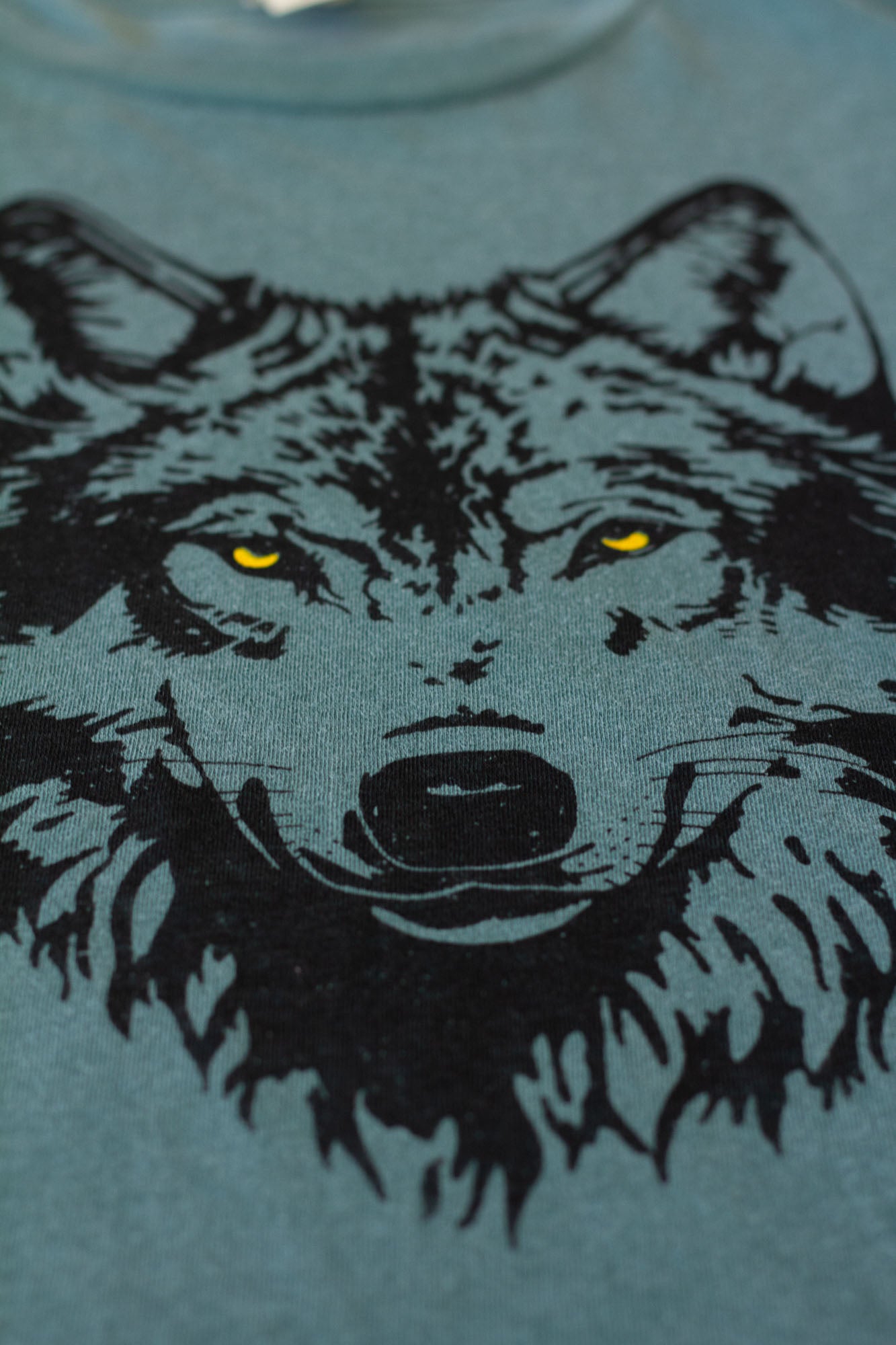 Mother Wolf Graphic Tee on Green | Thread Hippie CA