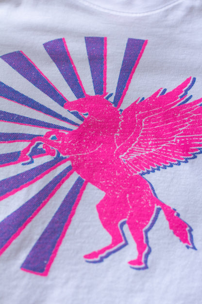 "magic horse II" graphic tee on white