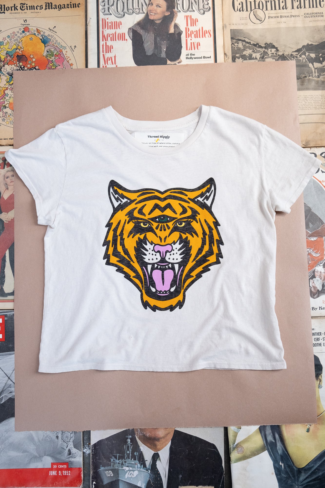 the "cosmic tiger" boxy tee on sugar