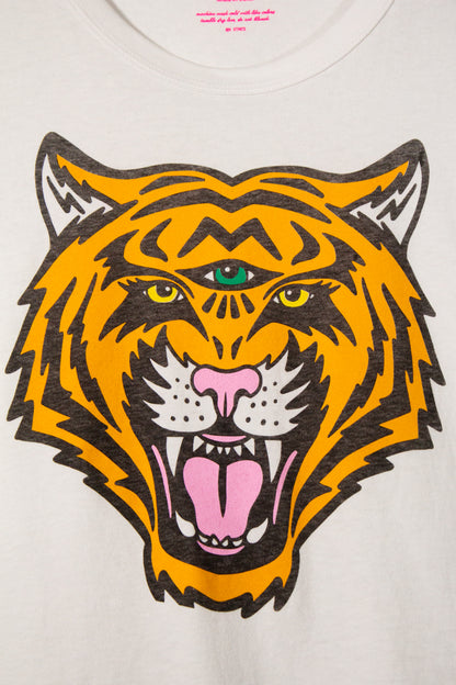 the "cosmic tiger III" graphic tee on white