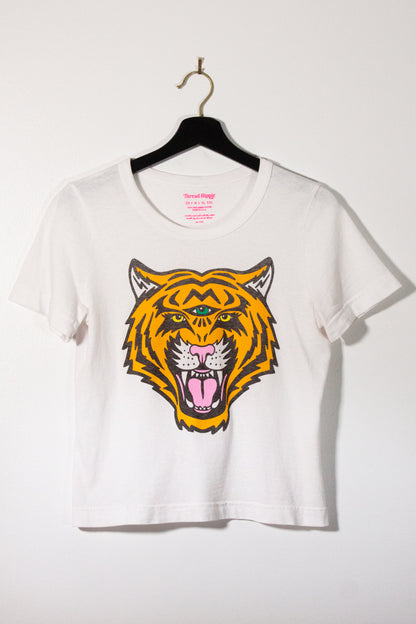 the "cosmic tiger III" graphic tee on white